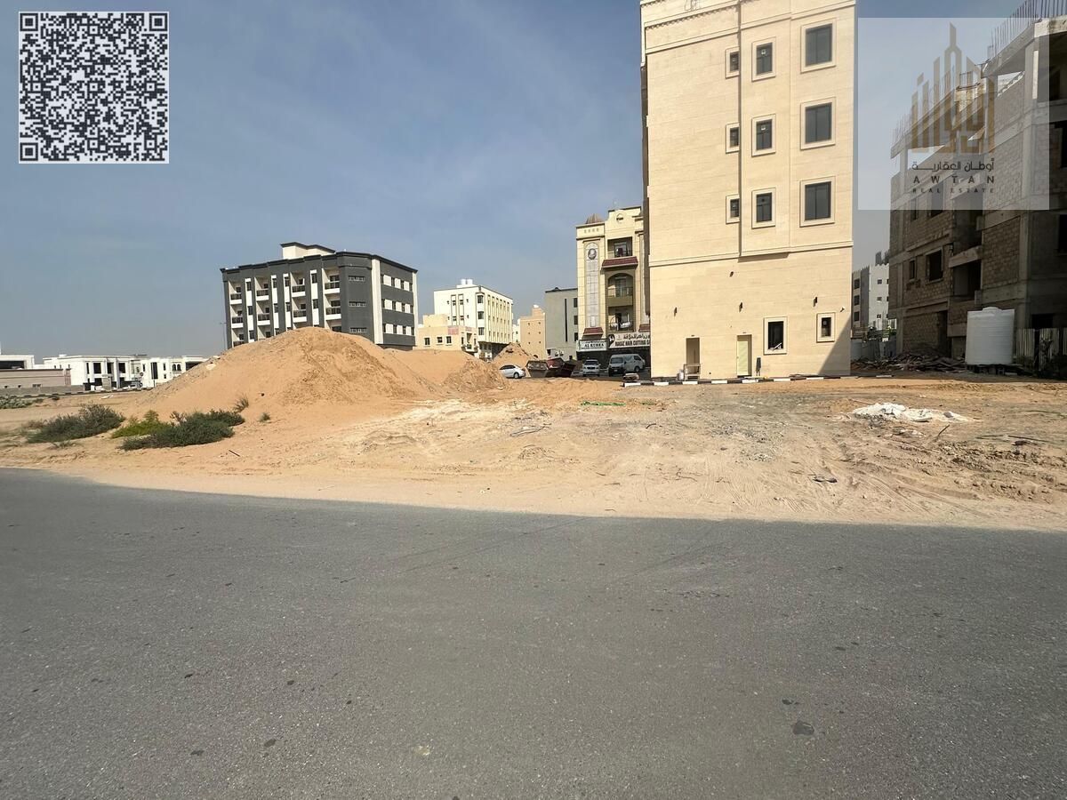 Corner commercial land in an excellent location for investment Commercial land for sale in Ajman, Al Jurf Industrial Area 3 Corner plot on two street