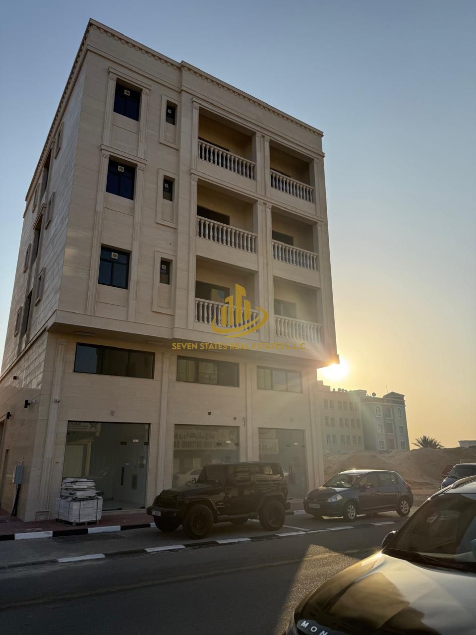 Studio with balcony, first occupancy, Al-Aliya, excellent finishing