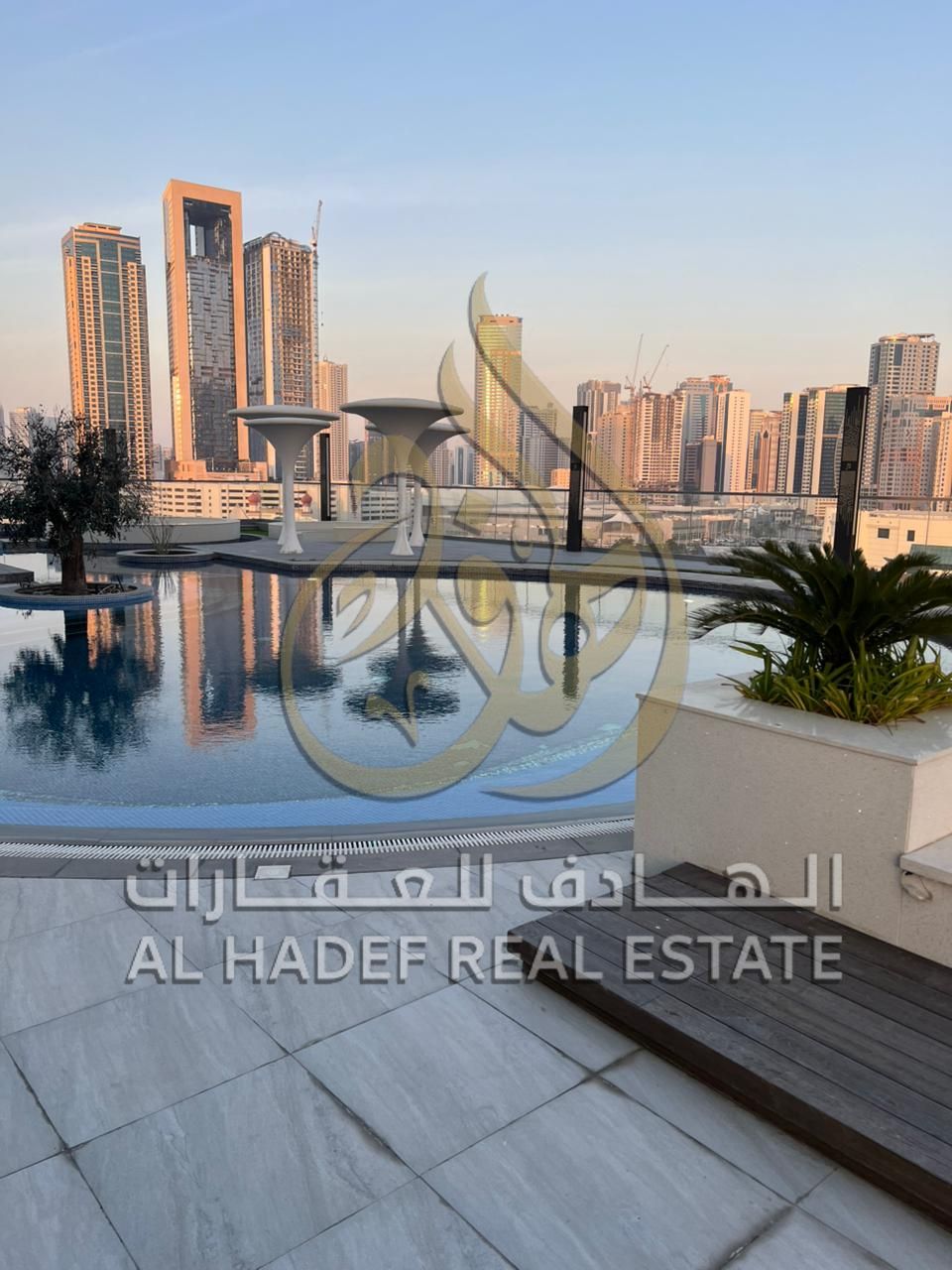 Two Bedroom Apartment with Balcony and Side View for Rent in Al Mamzar Al Taawun with Pool Gym and Free Parking