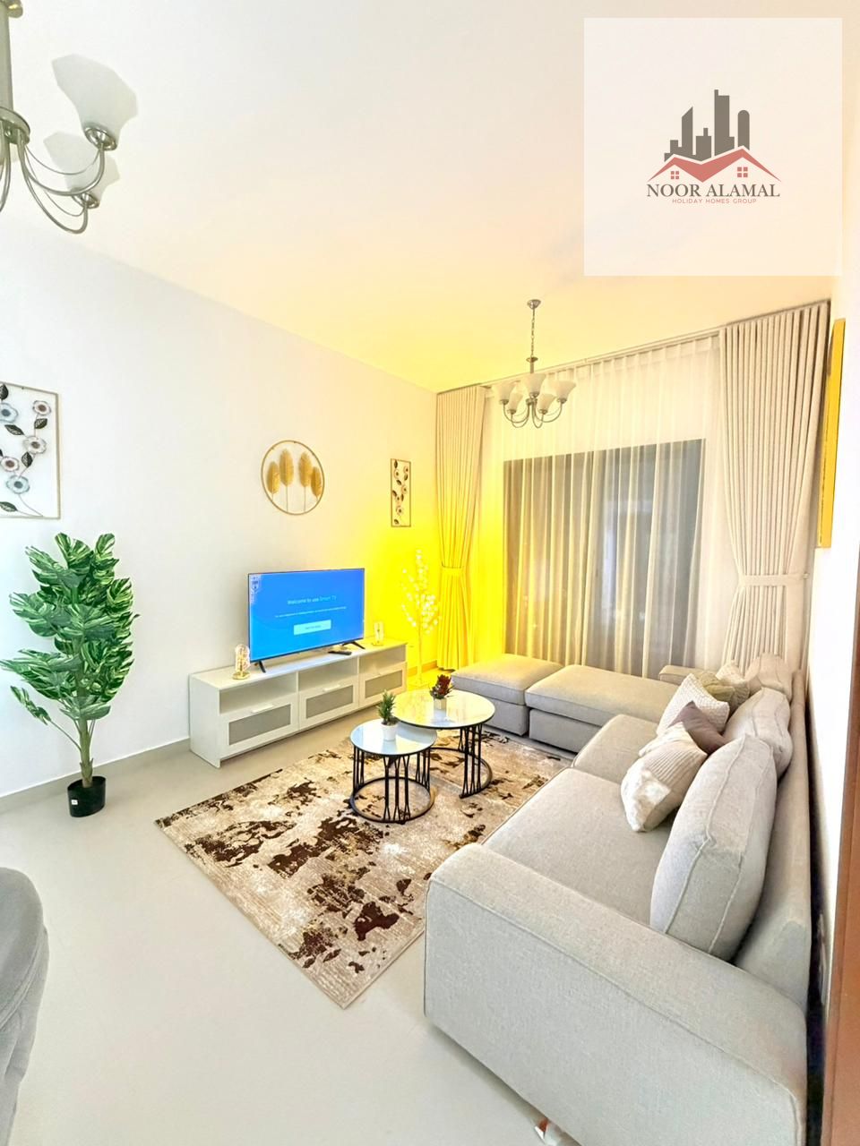 Dubai Liwan One bedroom and living room, first occupancy, fully furnished with super deluxe hotel-style furniture