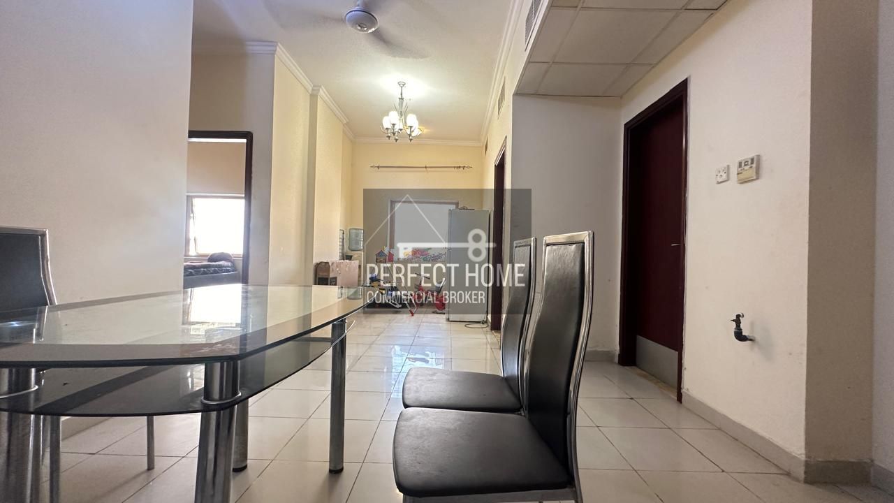 SPACIOUS WELL FURNISHED 2BHK FLAT FOR RENT IN BUTINA AREA SHARJAH MONTHLY RENT 3300 AEDONLY