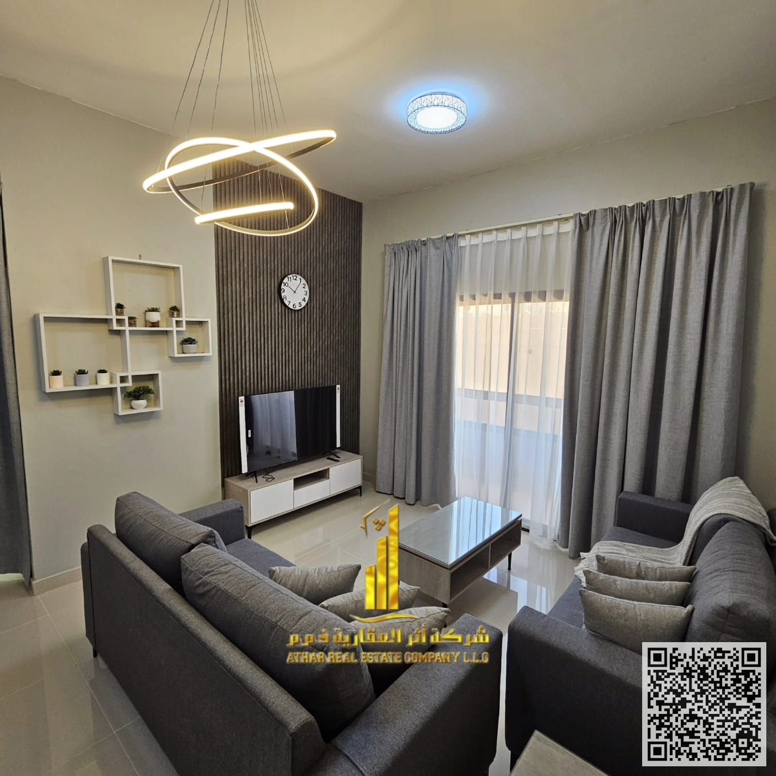 The most luxurious and beautiful fully furnished one-bedroom apartment, first occupancy, for monthly rent in Ajman - Al Jurf 2 area - including bills