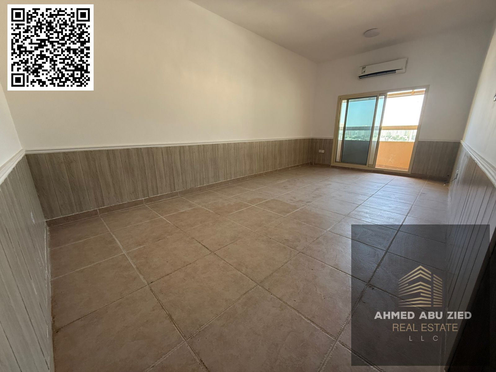 Built-in wardrobes | Free parking | Two large bedrooms and a living room | Three bathrooms | Split AC | Excellent finishing | Balcony with an open vie