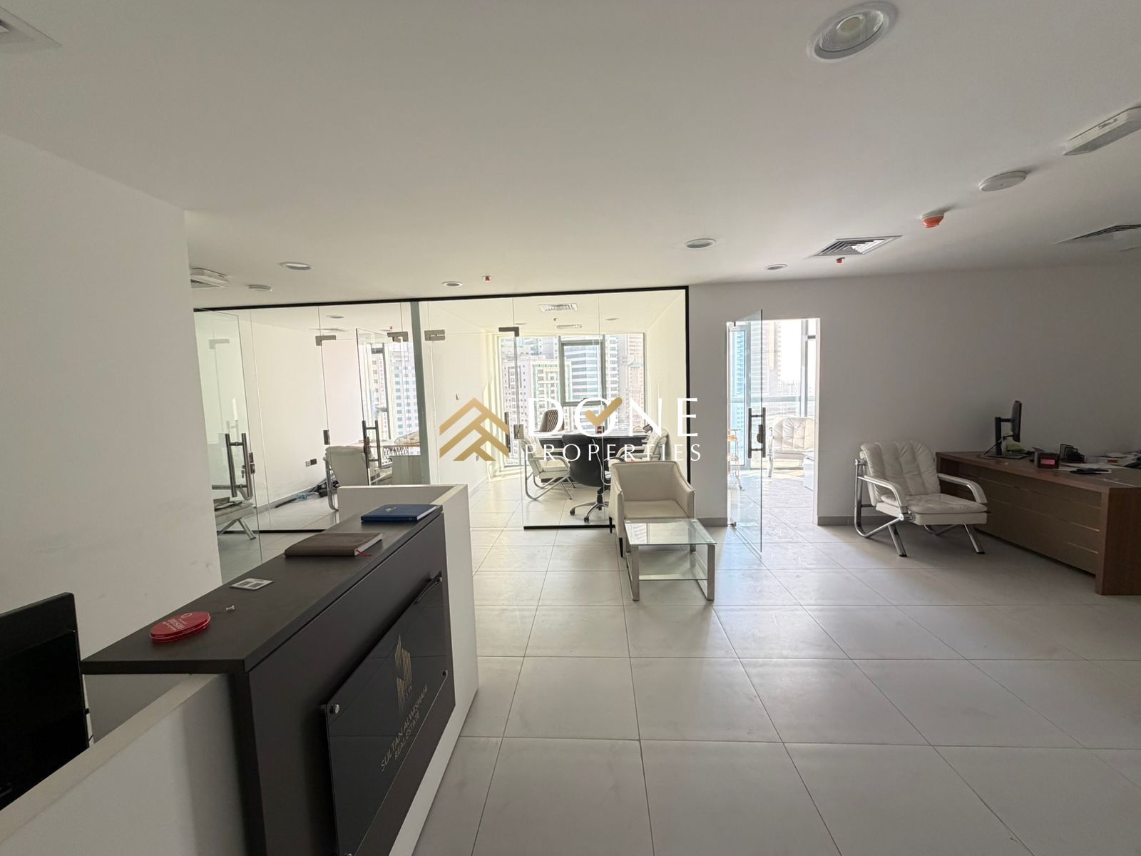 Modern Office at prime location In Luxurious tower-Very close to Dubai with sea view