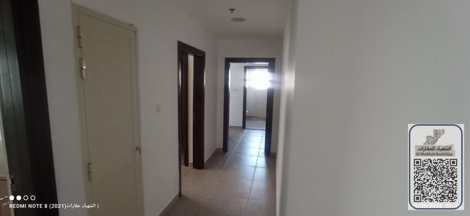 Two-bedroom apartment for annual rent in Al Rawda 2 – Ajman, located close to Al Hamidiya Police Station, offering a convenient and secure location n