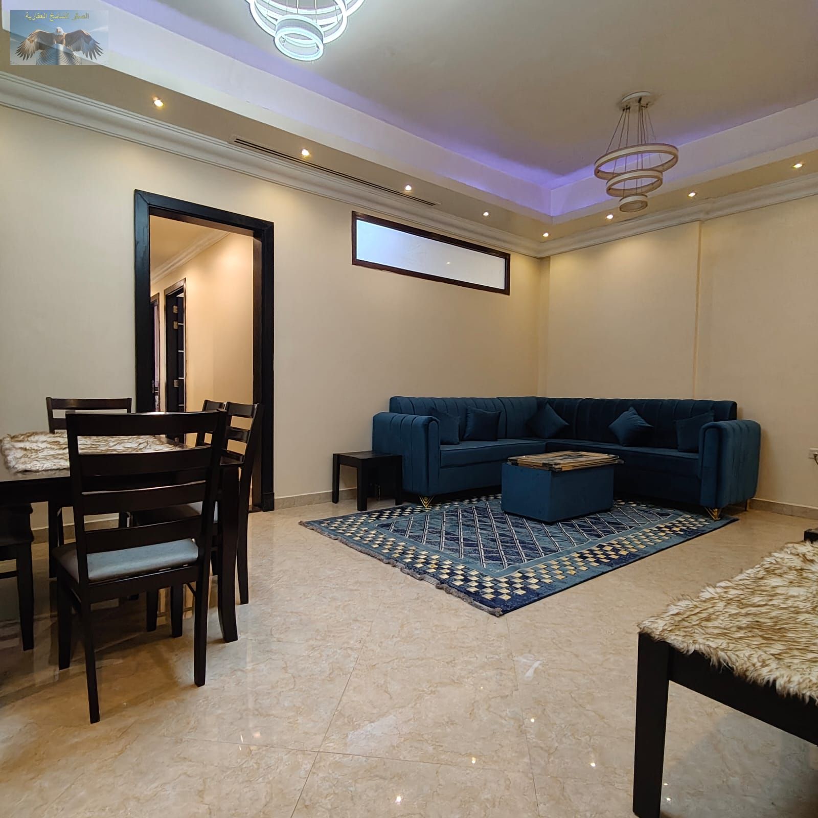 For daily rent in Ajman, a very special offer: a 3-bedroom apartment with a living room, including all bills and internet, at a special price.