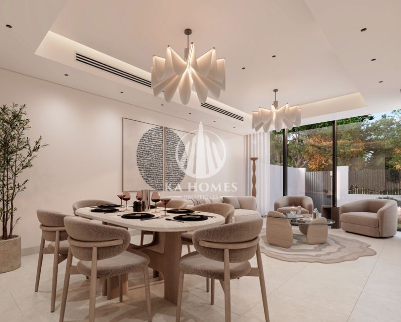 Modern villa with complete privacy in Al Rahmaniya | 5 bedrooms + swimming pool + elevator | Freehold