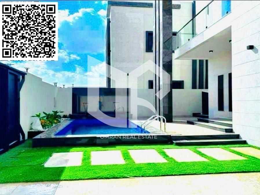 Own a villa with a pool in the heart of Ajman at a special price and in a prime location, including registration fees, directly from the owner.