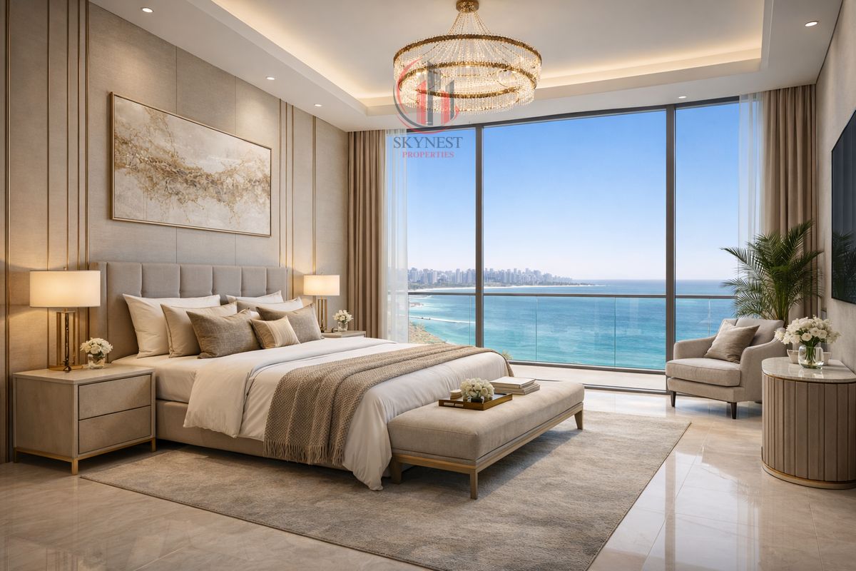 Fully Furnished 2 Bedroom + Maid Room Apartment with Direct Sea View at Al Khan Beach | 1180 sq. ft | AED 1,030,000