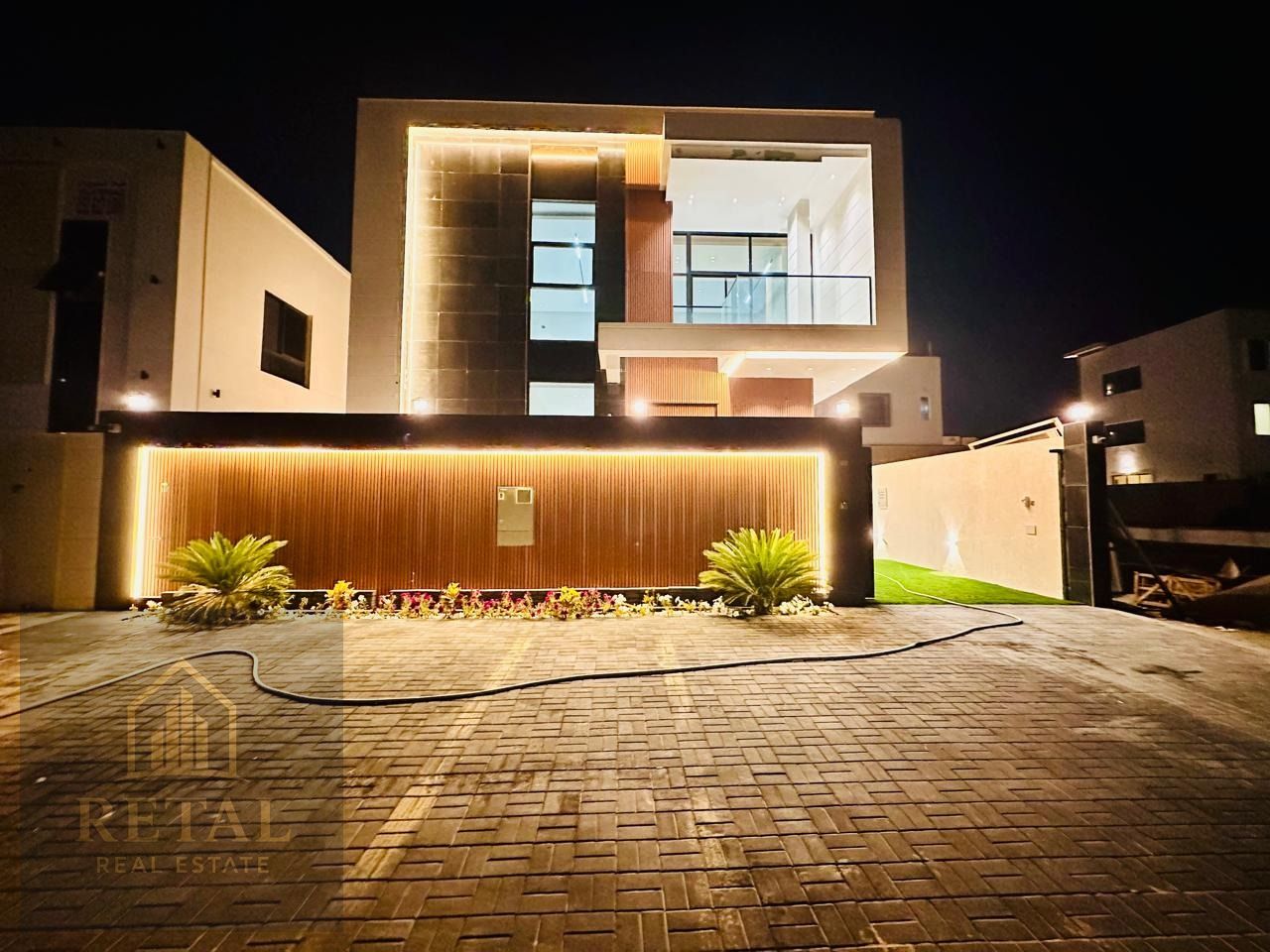 Luxury Villa for Sale in Al Bahia Ajman 5 Bedrooms Private Swimming Pool Spacious Rooftop Prime Location Near Sheikh Mohammed Bin Zayed Road