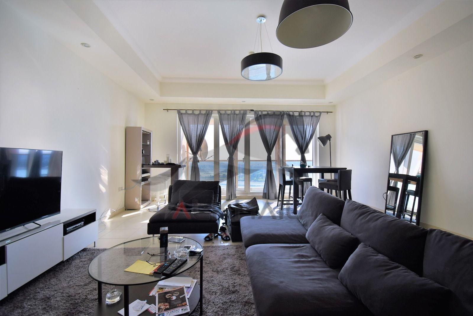 Furnished 1BR Apartment | Balcony | Ready to Move In | Canal & Skyline Views