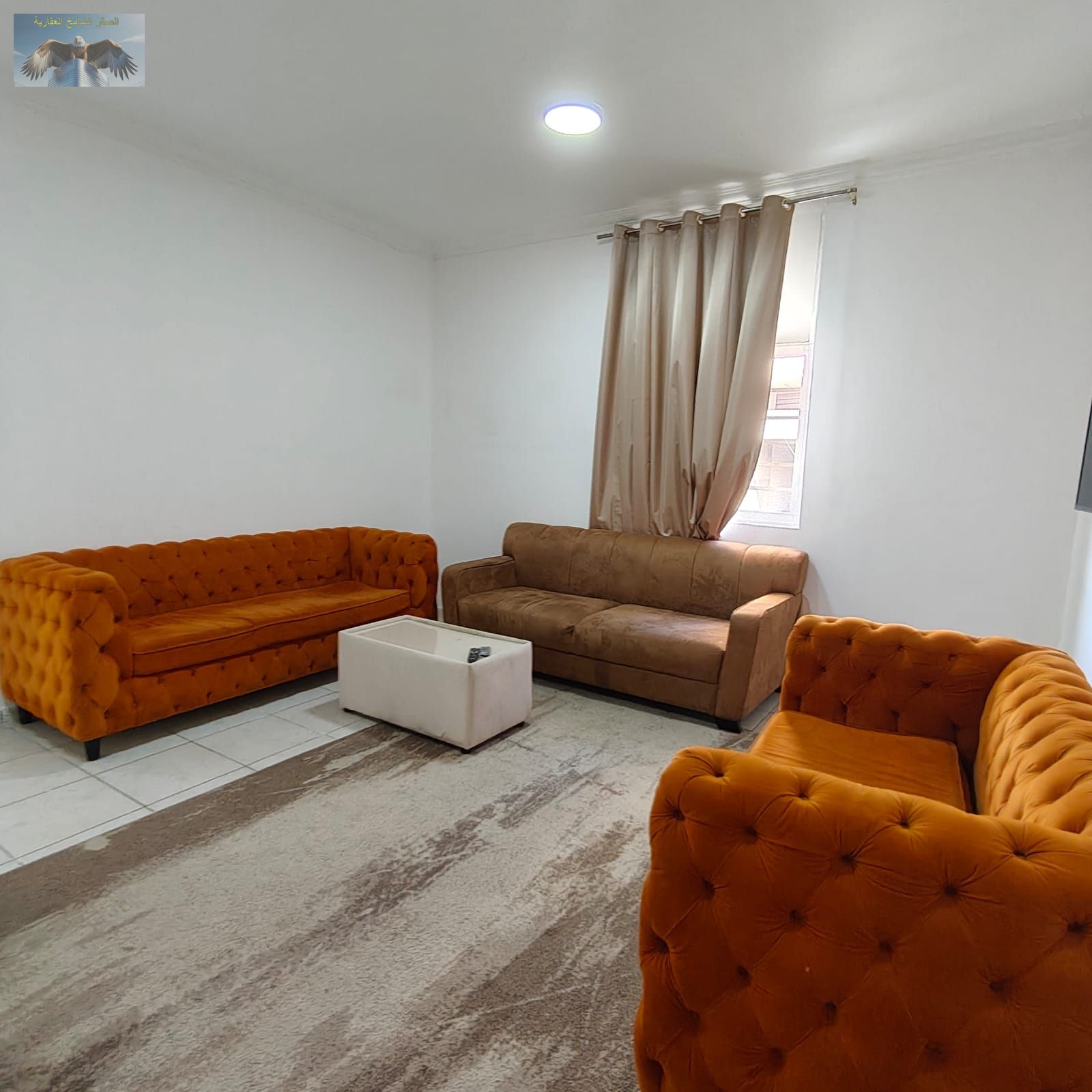Furnished one-bedroom apartment with living room – kitchen equipped with essential appliances • Efficient air conditioning for year-round comfort • In