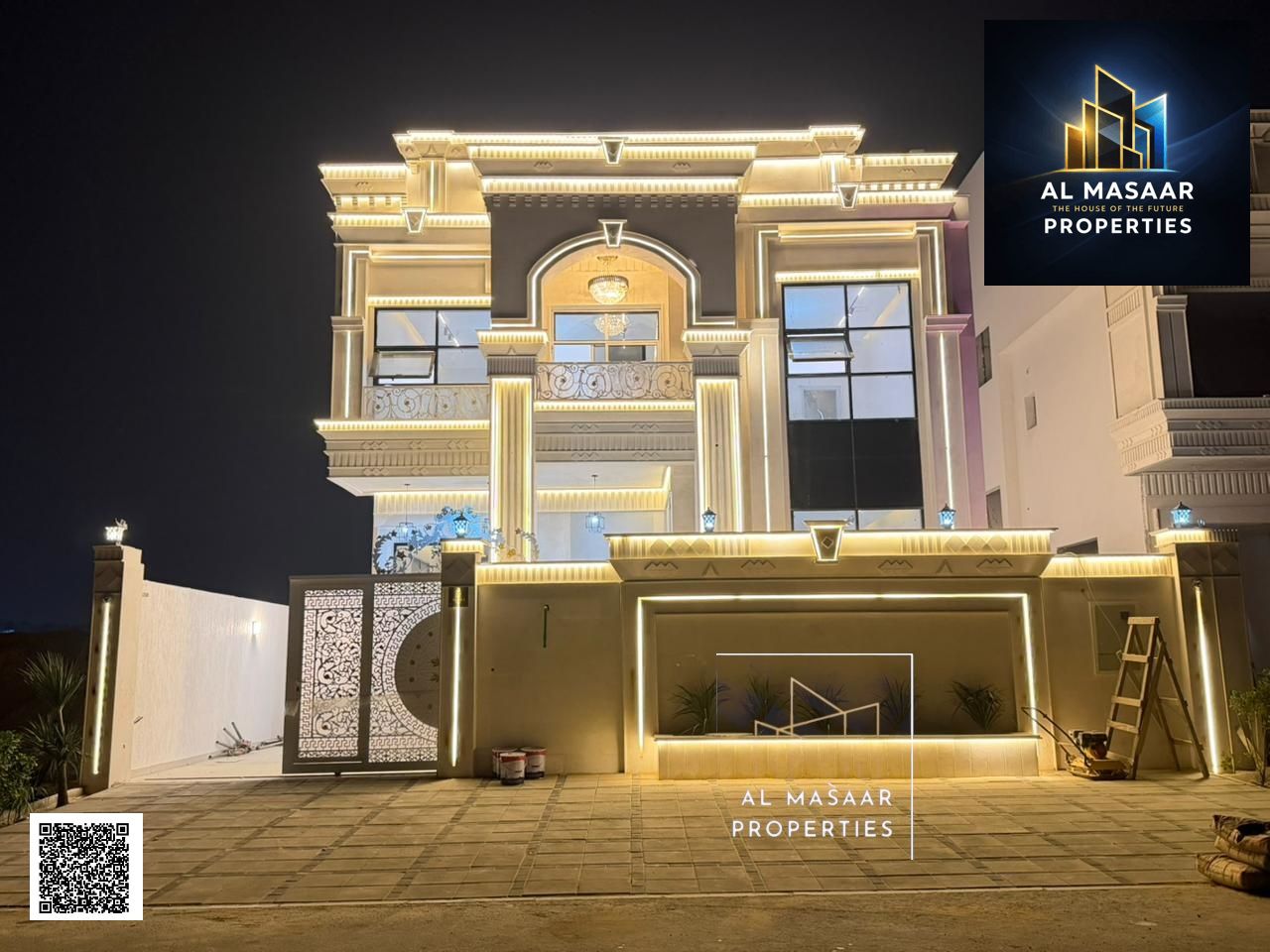 A fantastic opportunity to own a luxurious villa with a classic design, a full stone facade, registration fees included, no maintenance fees, and free