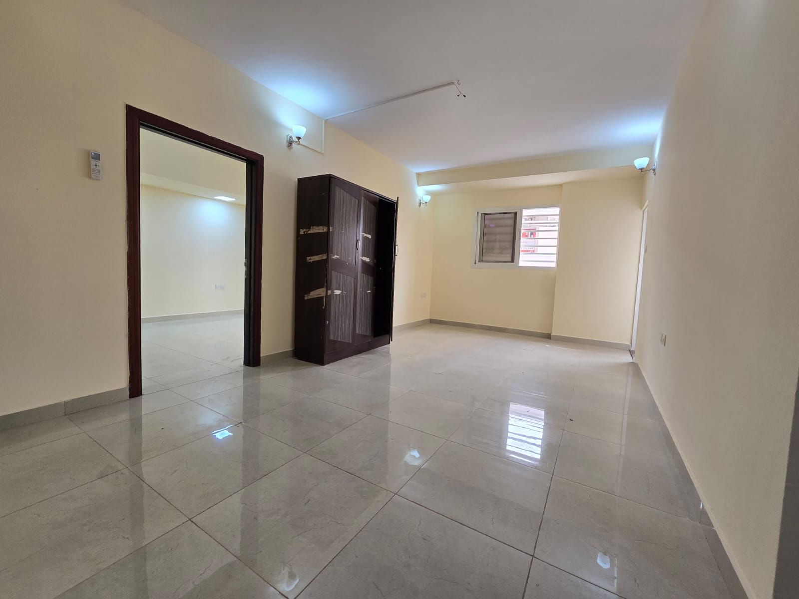 1 Bedroom + Living Room for Annual Rent Al Rashidiya – Ajman Ground Floor Prime location near Ladies Park Balcony Split Air Conditioning Annual Ren
