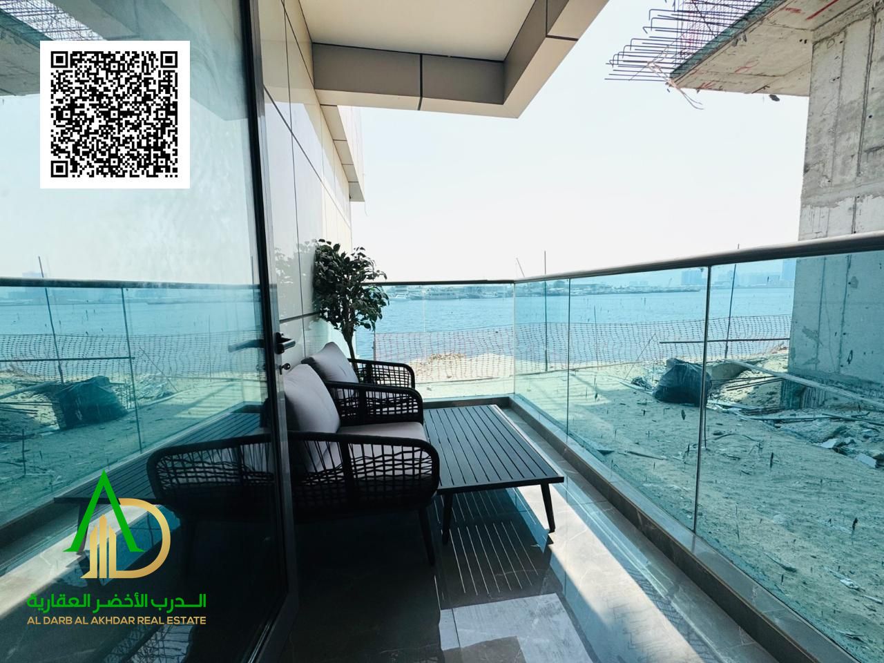 Own a 3-bedroom apartment in the Creek Tower project, a fully serviced complex with direct views of Ajman Creek, featuring modern and elegant finishes