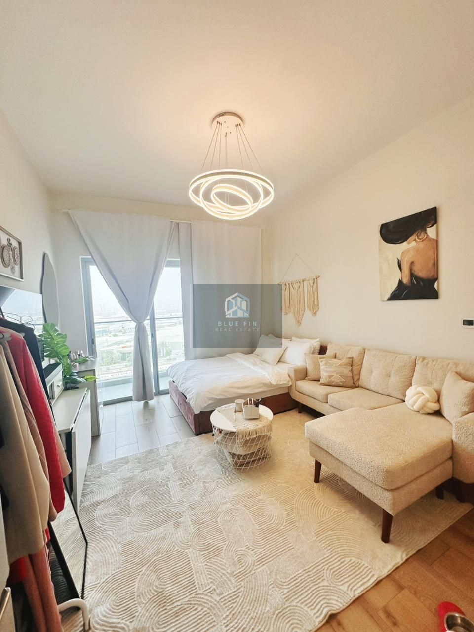Furnished Studio | Near Metro | Balcony & Road View