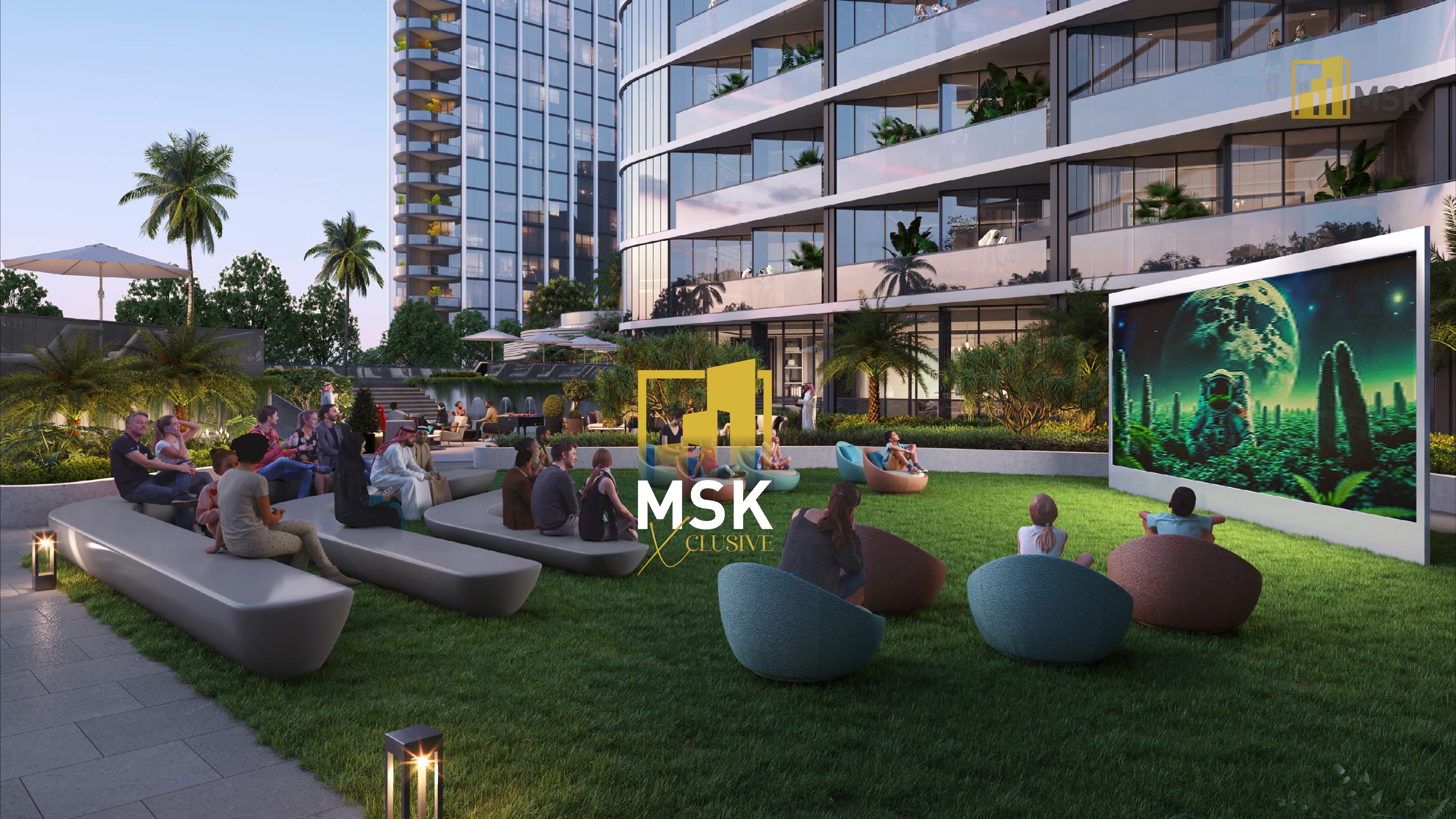 Sobha Skyvue Spectra : Luxury 1 BR, LAGOON VIEW