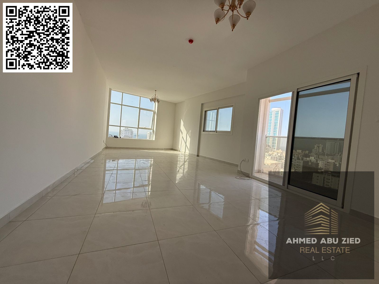 Maid's room | Free parking | Very spacious: 3 bedrooms, 4 bathrooms, 2 balconies with open views | Central air conditioning | Super deluxe finishing |