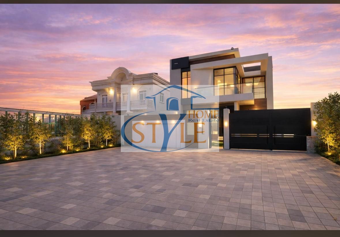 Brand new villa on a street corner, featuring 5 master bedrooms | Prime location on the main road | Close to schools and the E311 highway