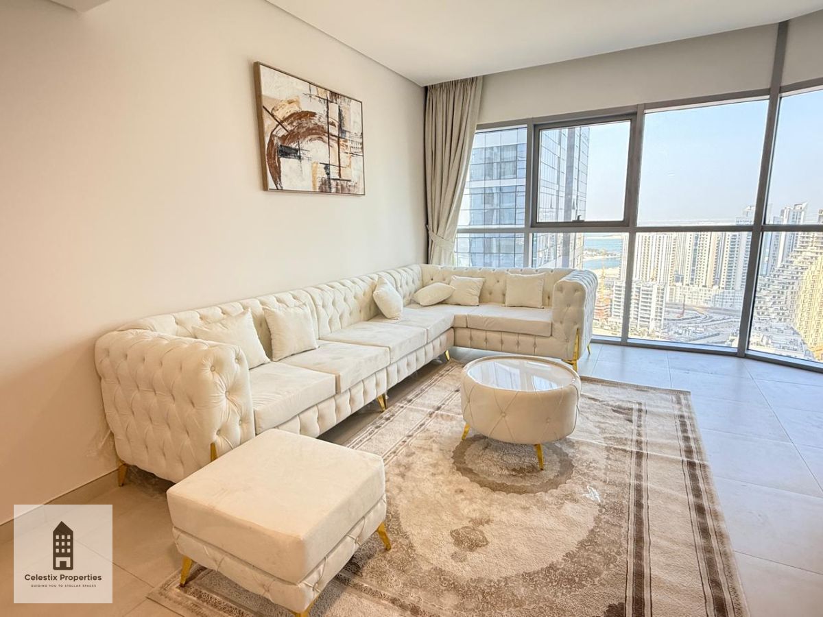 2BR+Maid+Study | Fully Furnished | Upto 3 Cheques | Sea View