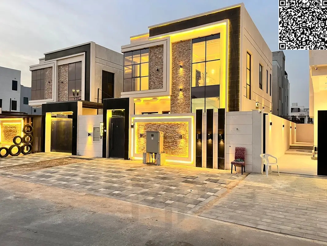 Luxury villa with excellent finishes in Al Yasmin area, directly next to Al Hamidiya Park - freehold for all nationalities