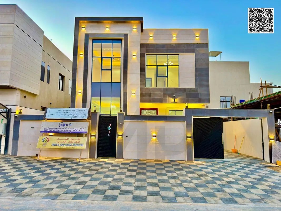 A great opportunity to own a modern villa in a prime location in Al Bahia area, Ajman, close to the main road and next to a mosque.