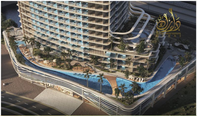 Furnished Studio | Samana Barari Heights | Balcony & Pool Views
