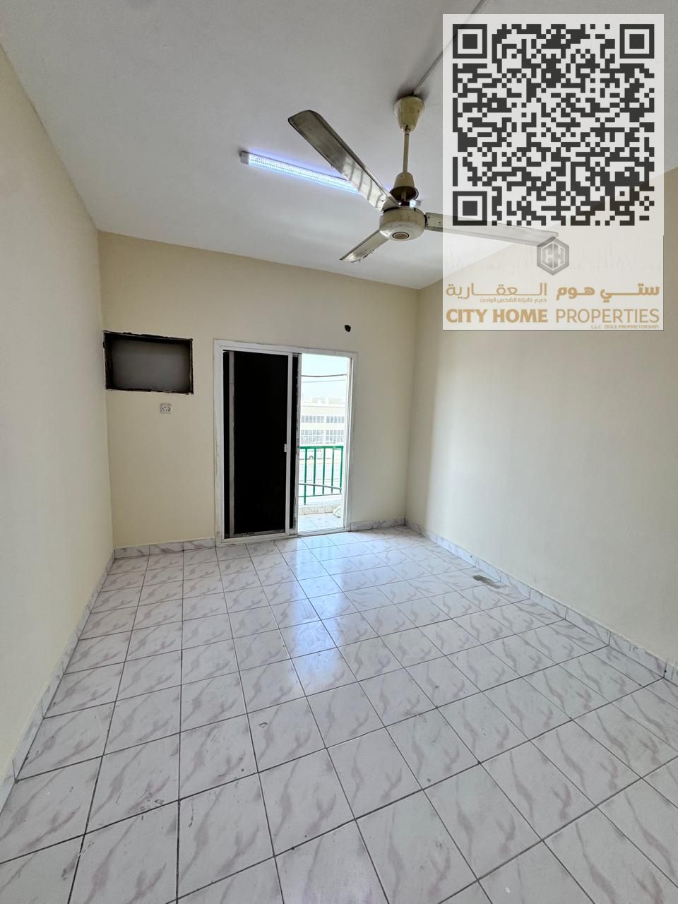 Apartment consists of: • 1 bedroom + living room • Additional small room (considered as 2 bedrooms) • 1 bathroom • Balcony Price: AED 28,000
