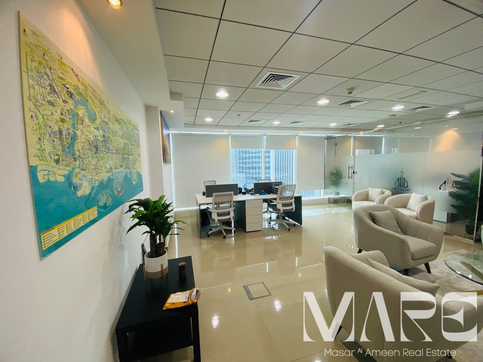 Furnished Office | B2B Tower | Downtown & Canal Views