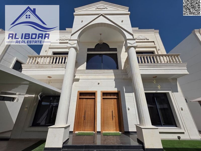 Classic Villa for Sale – Al Amrah, Ajman Location: Opposite mosque, behind Al Hamidiya Park Area: 4,600 sqft Rooms: 5 Master Bedrooms, 2 Living Roo