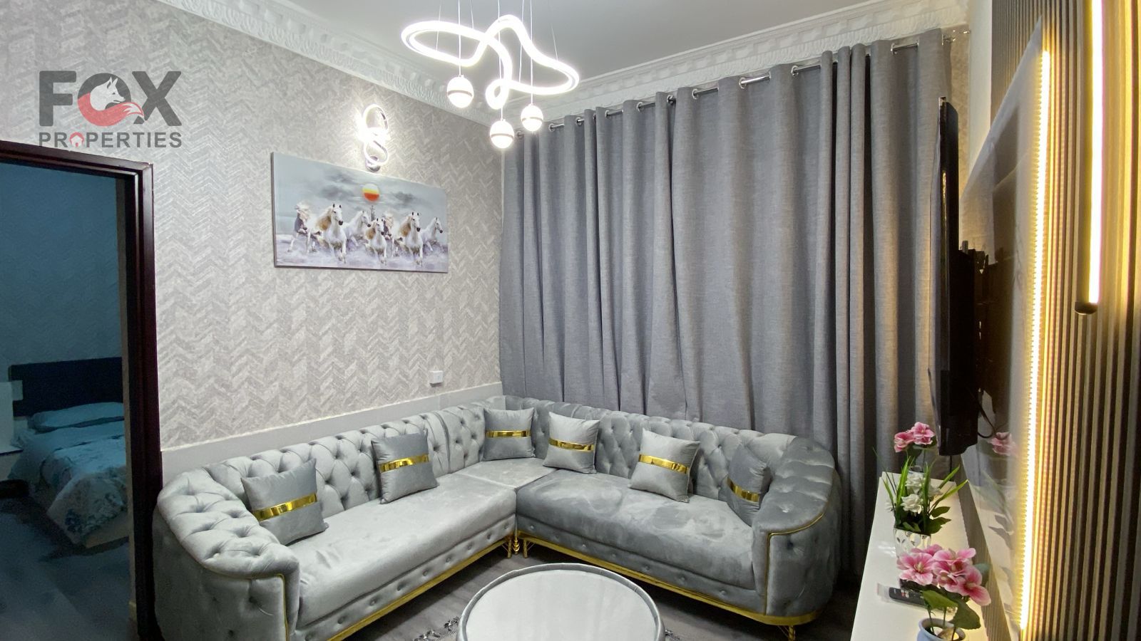 Fully furnished 1-bedroom apartment for rent in Garden City Towers