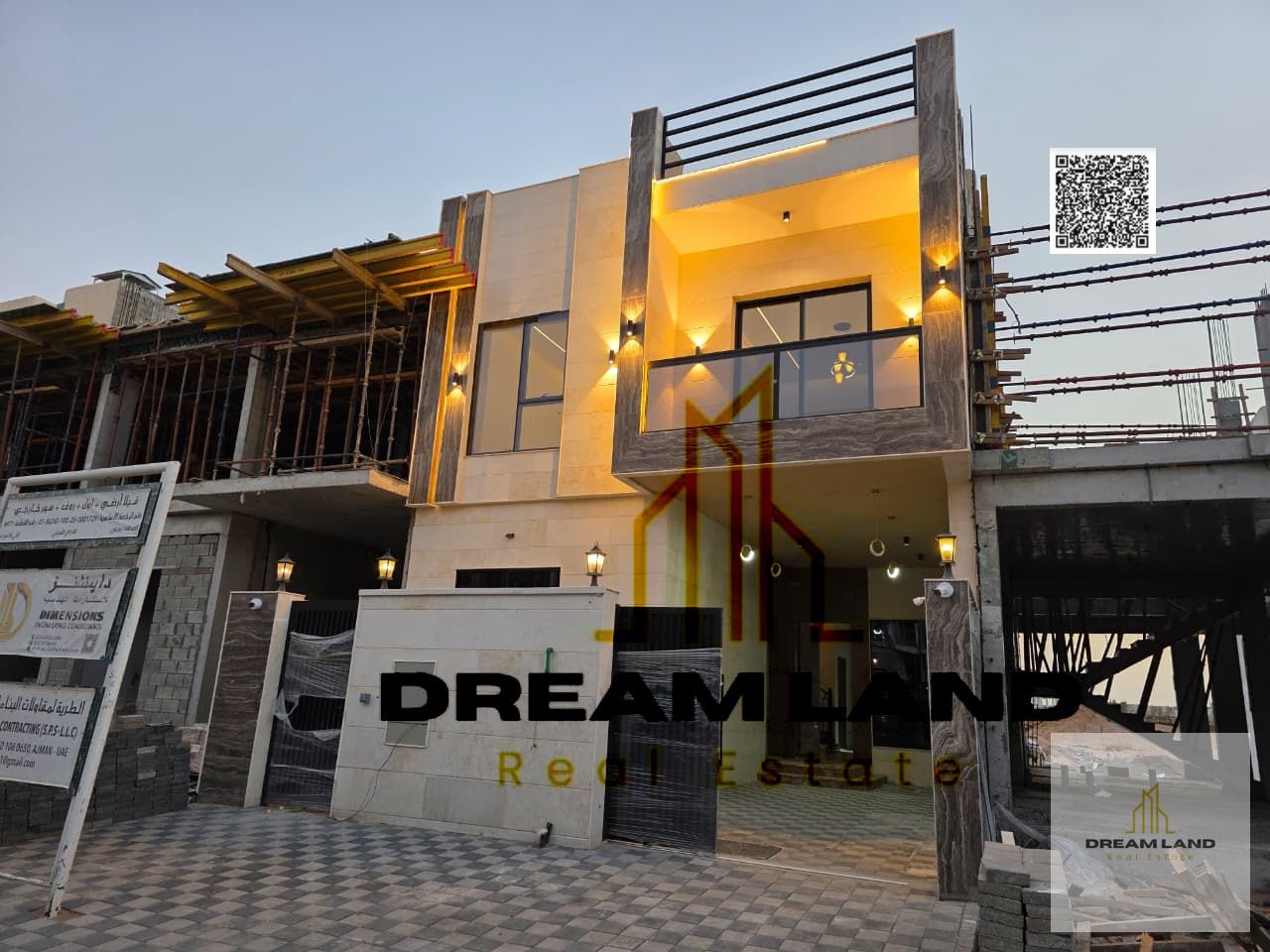 Including registration fees, Adorable town house, consists of 3 master bedrooms with built in wardrobes and rooftop, now for sale in upscale area
