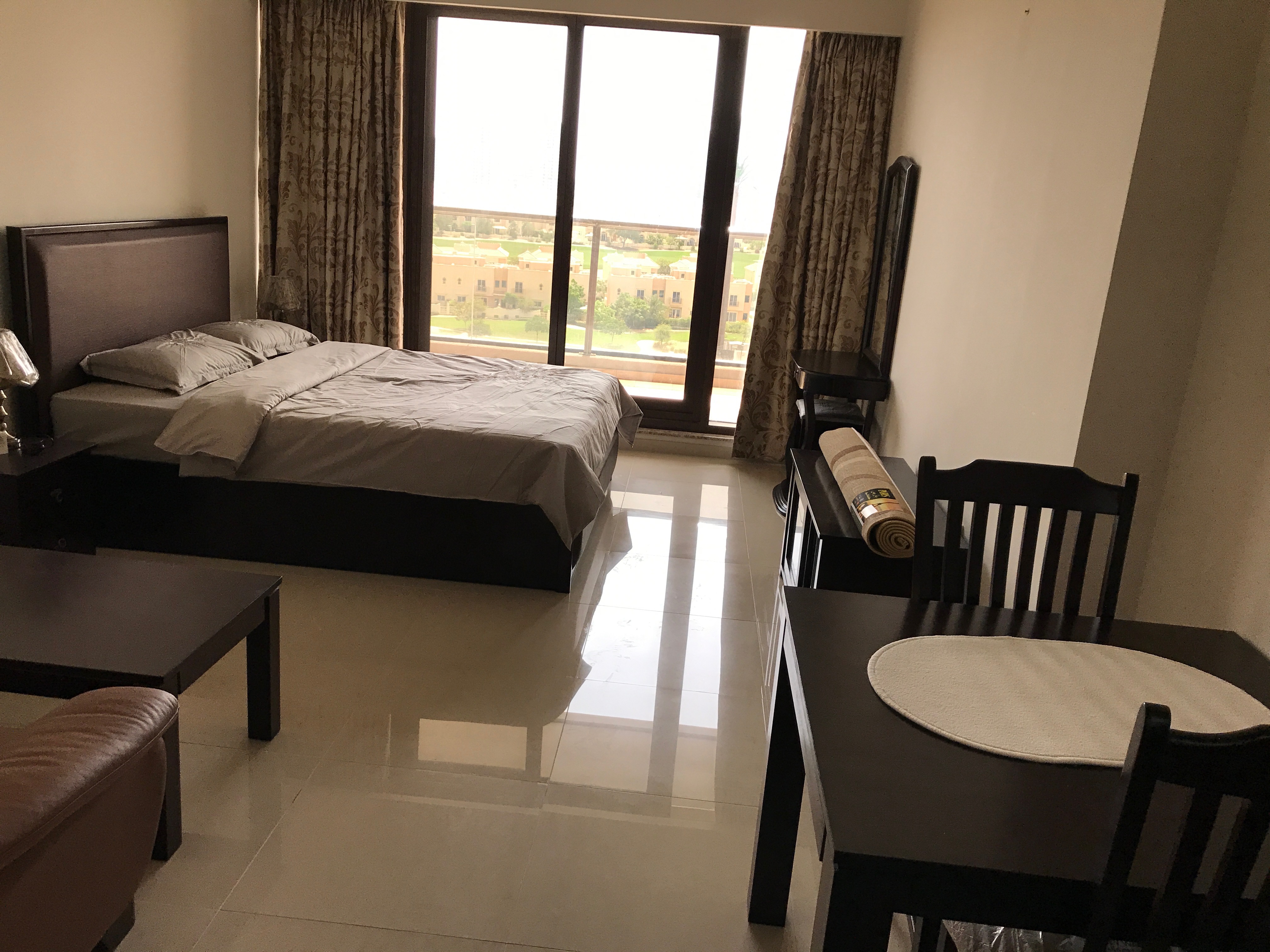 Golf View Furnished Studio For Rent In Elite 8 Dubai Sports City 45,000 Into 4 Cheques