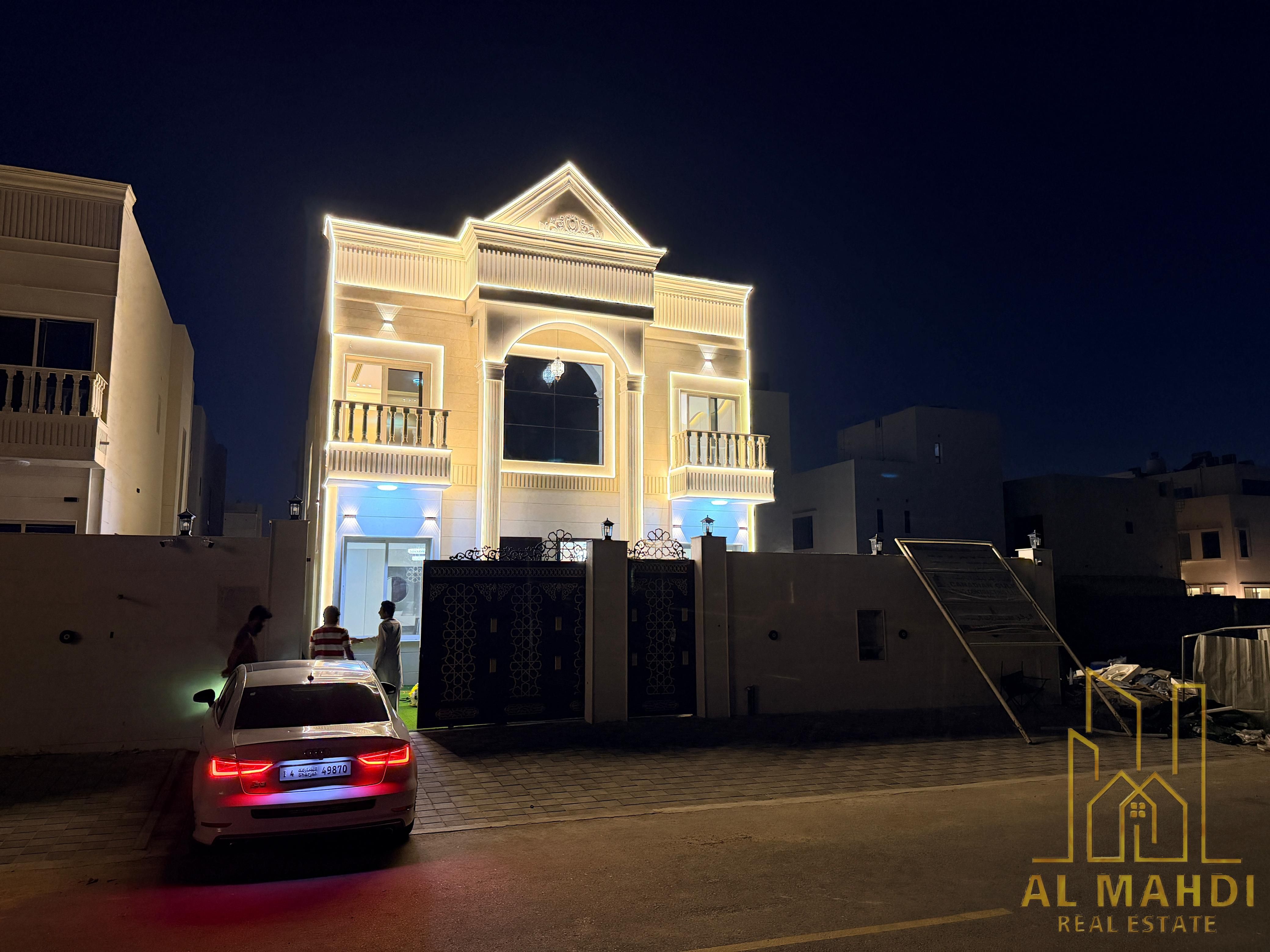 Luxury 5-Bedroom Master Villa for Sale in Al Yasmeen – Ajman | Spacious Yard with Swimming Pool | Central Air Conditioning | Large Spaces | Prime Loca