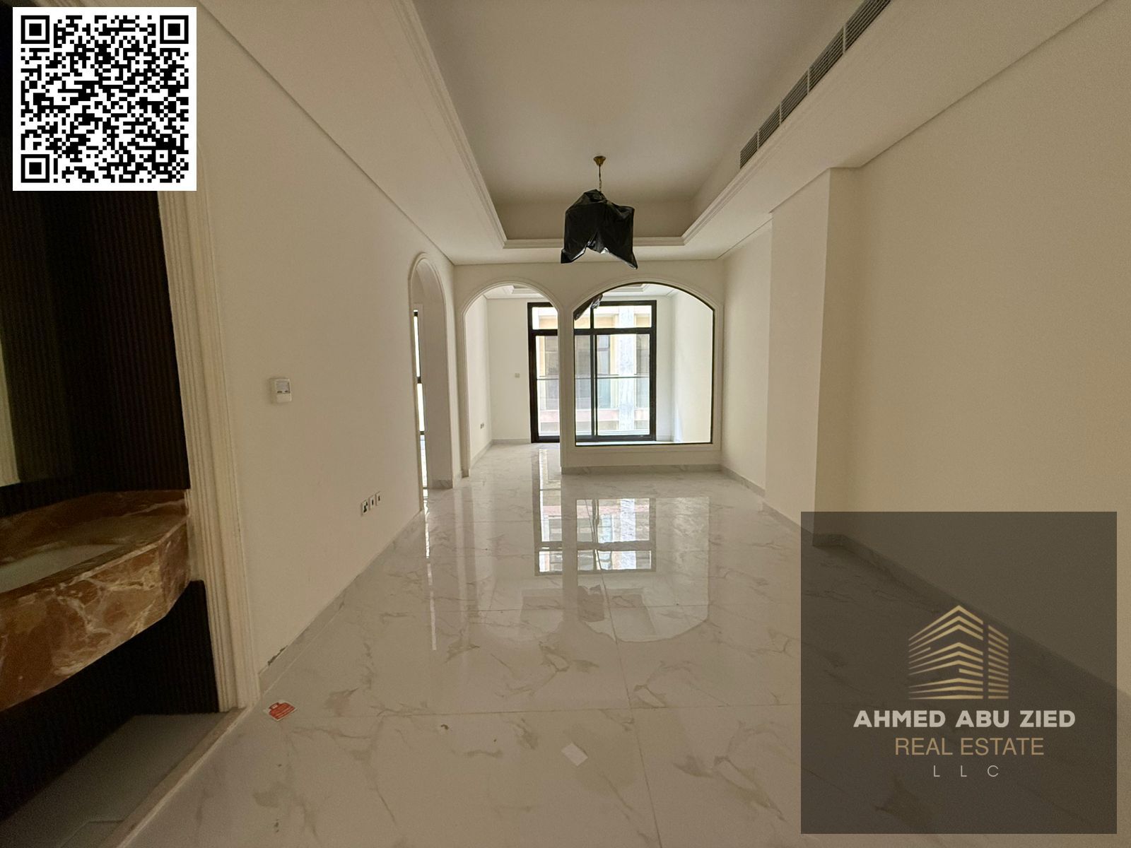 For annual rent: A brand new, fully furnished apartment in **Al Talla 2**, located in a modern building with a contemporary design and a quiet locatio