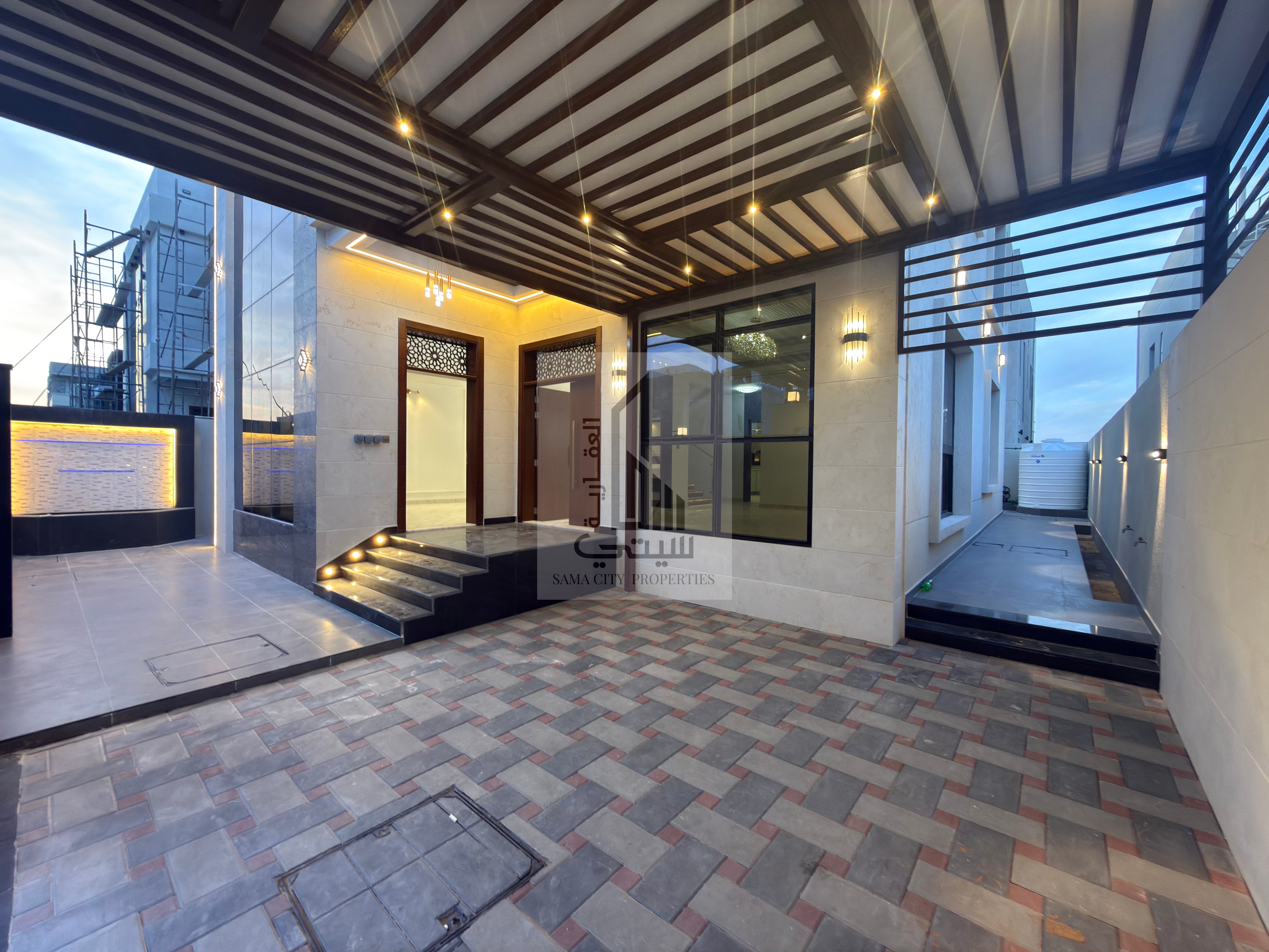 Luxury villa with a modern design