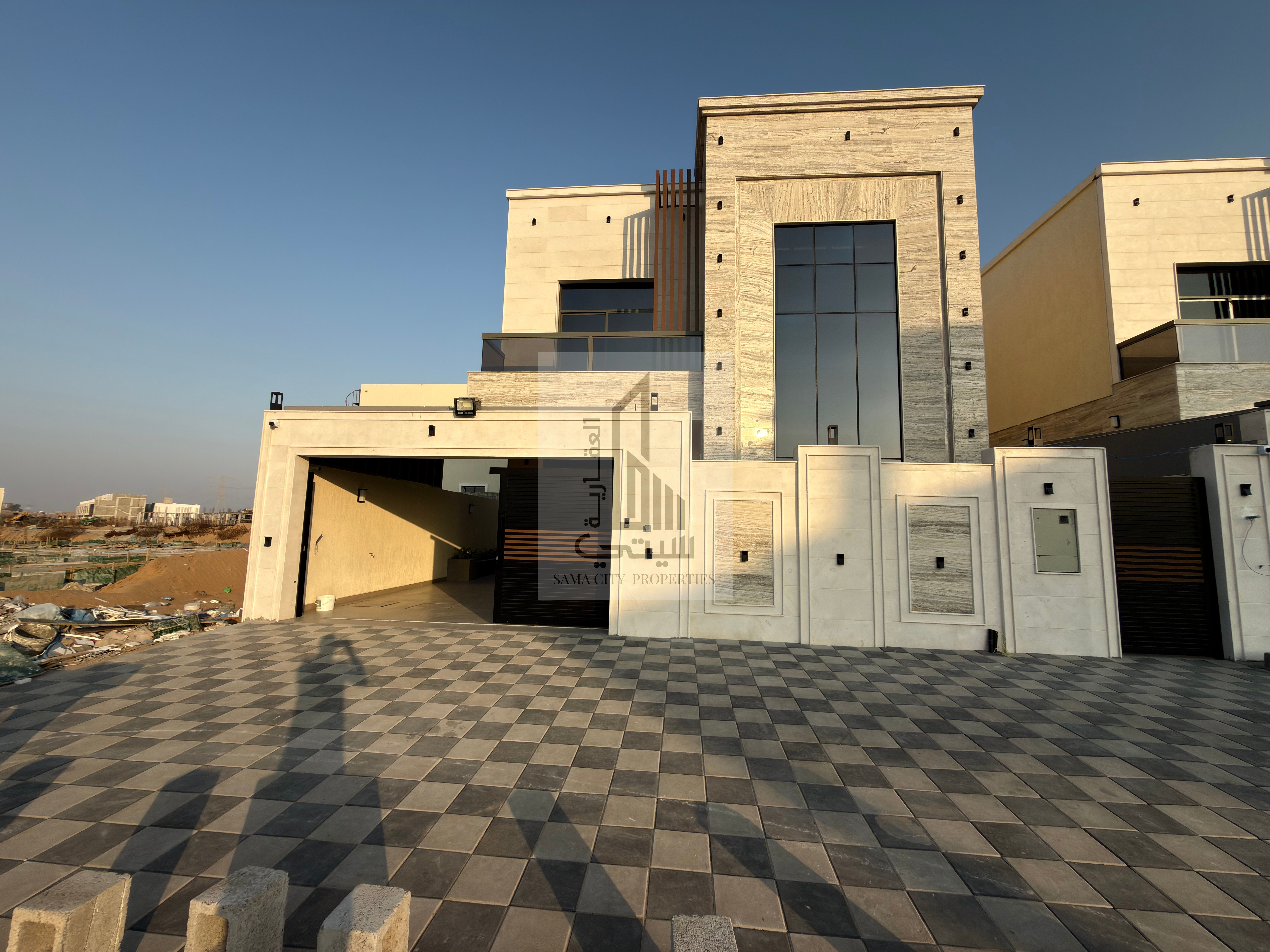 Luxury villa with a modern design