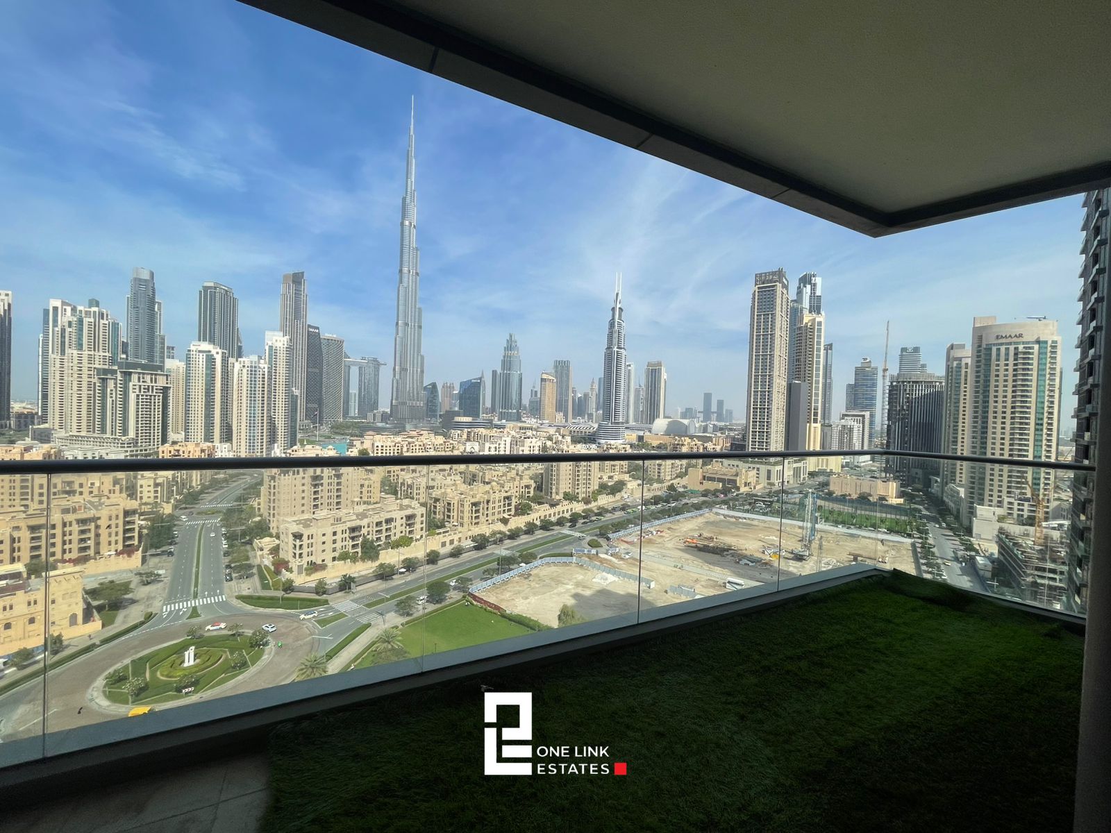 Burj Khalifa View | 2BR Apartment | South Ridge 3 | Large Balcony