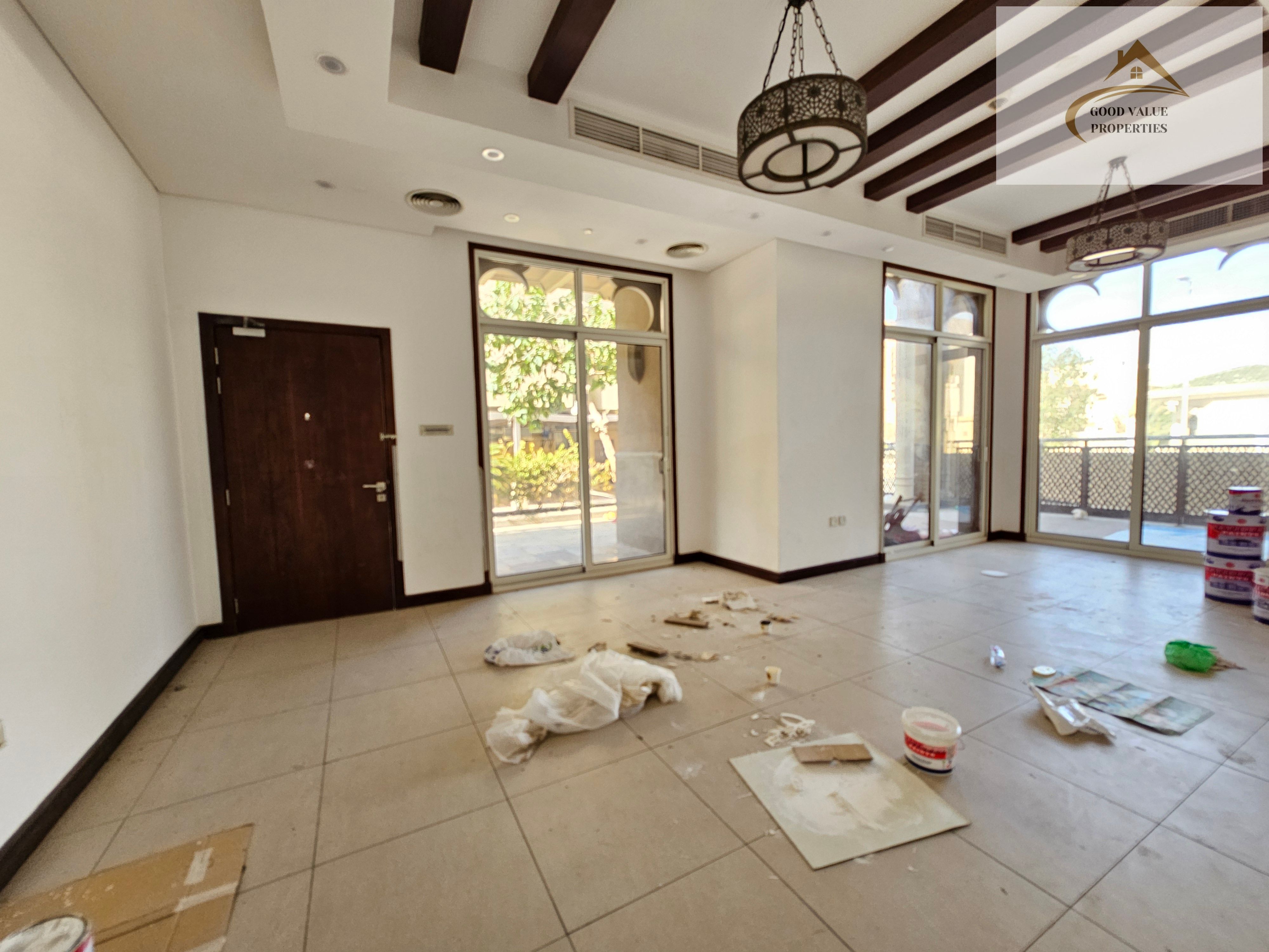 Spacious 4 Bhk villa with a partial sea view