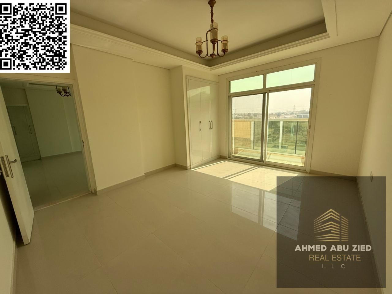 Brand new 3BR apartment in Al Muweihat 3, Ajman, 2 master rooms, 3 baths, living room, balcony, central AC, first tenant, 1 month free, 4 payments
