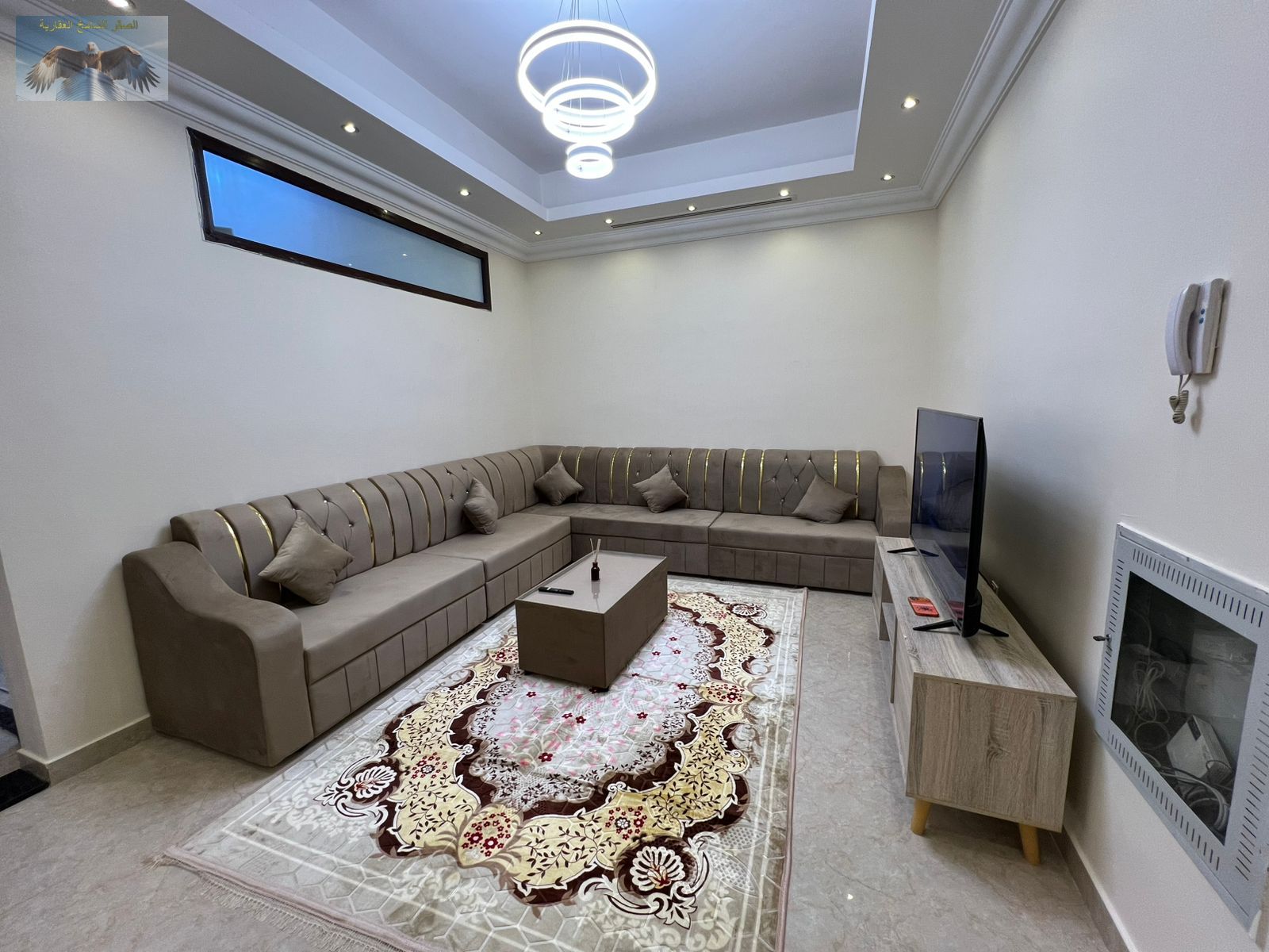 A unique opportunity in a prime location + beautiful two-bedroom apartment with a fully furnished living room, brand new furniture, ready for immediat