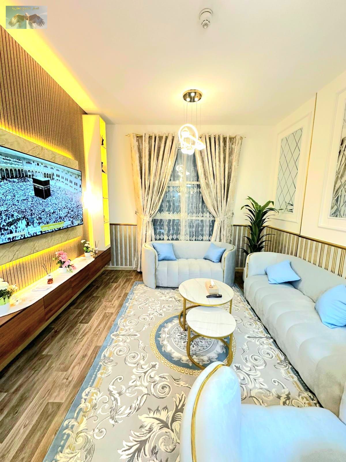 1BR hall for sale in City Towers Ajman, fully furnished, first tenant, prime Ajman location, tower parking, great price.