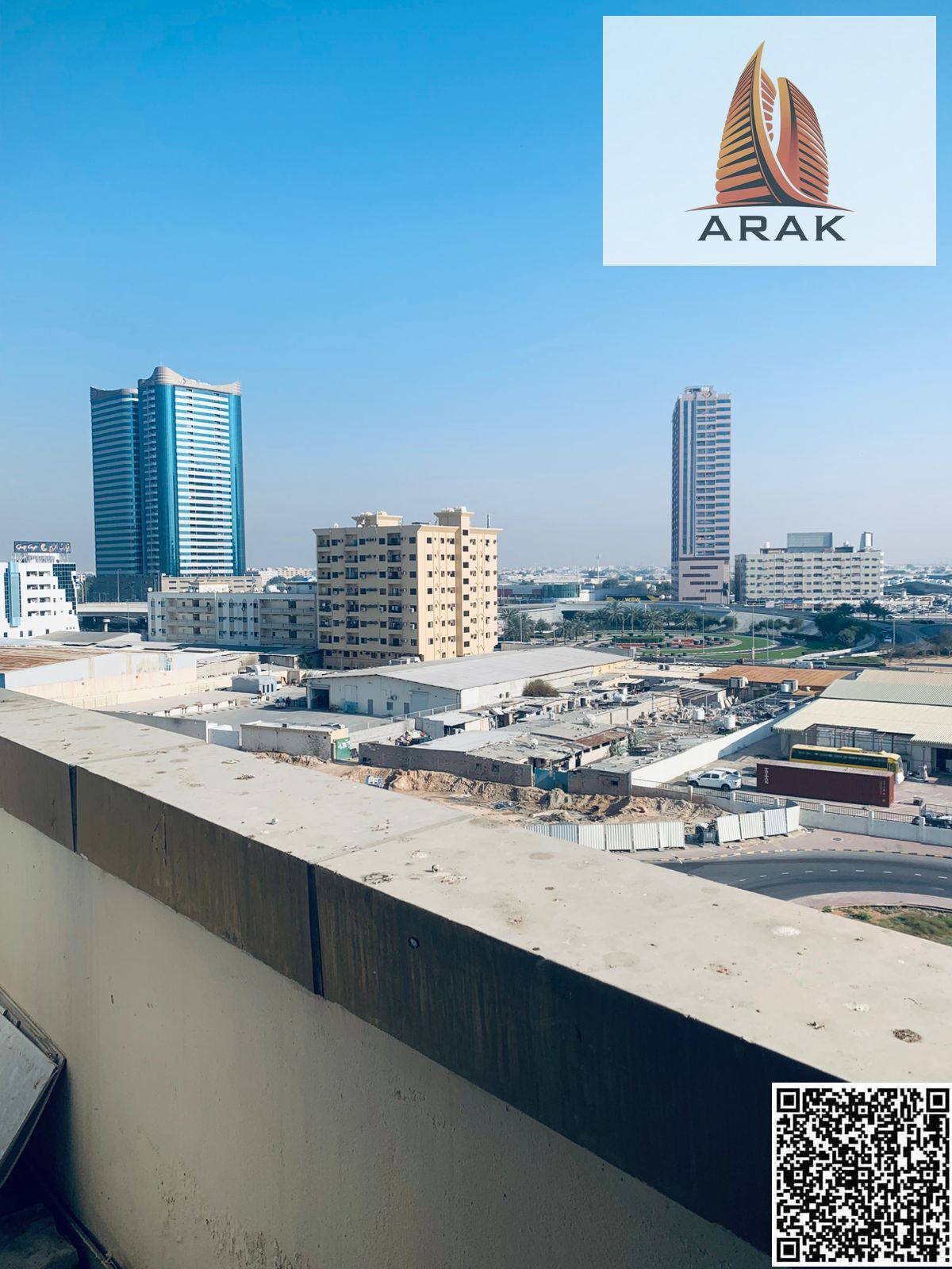 Apartment for rent in Al Lu’lu’a Towers, Al Rashidiya 1, prime location close to schools, malls, supermarkets, hospitals, and mosques.