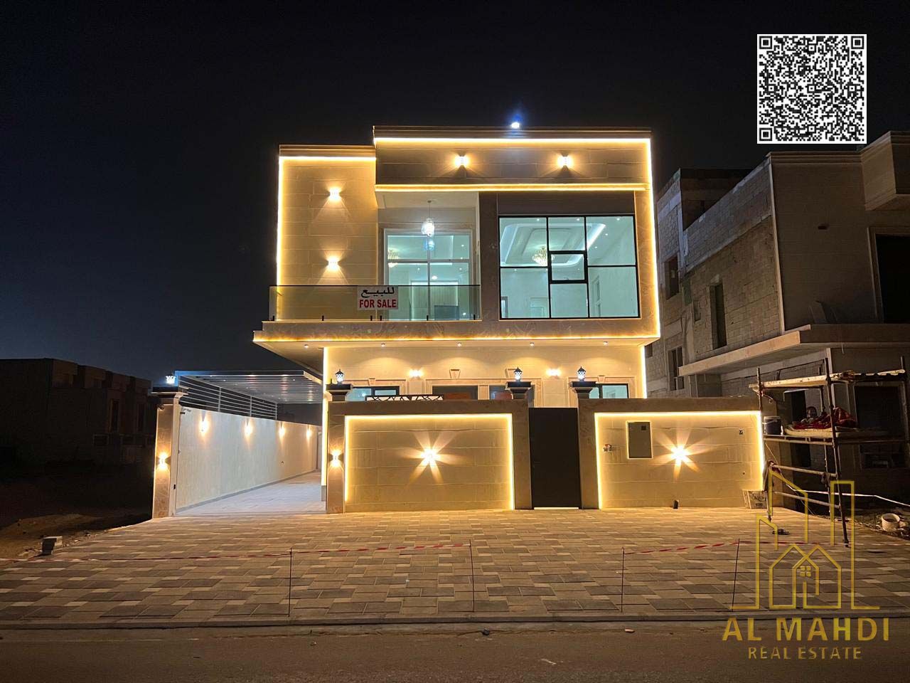 Luxury 5 Master Bedroom Villa with Rooftop in Al Helio 2 – Ajman | Registration Included | 3500 sqft Built-up
