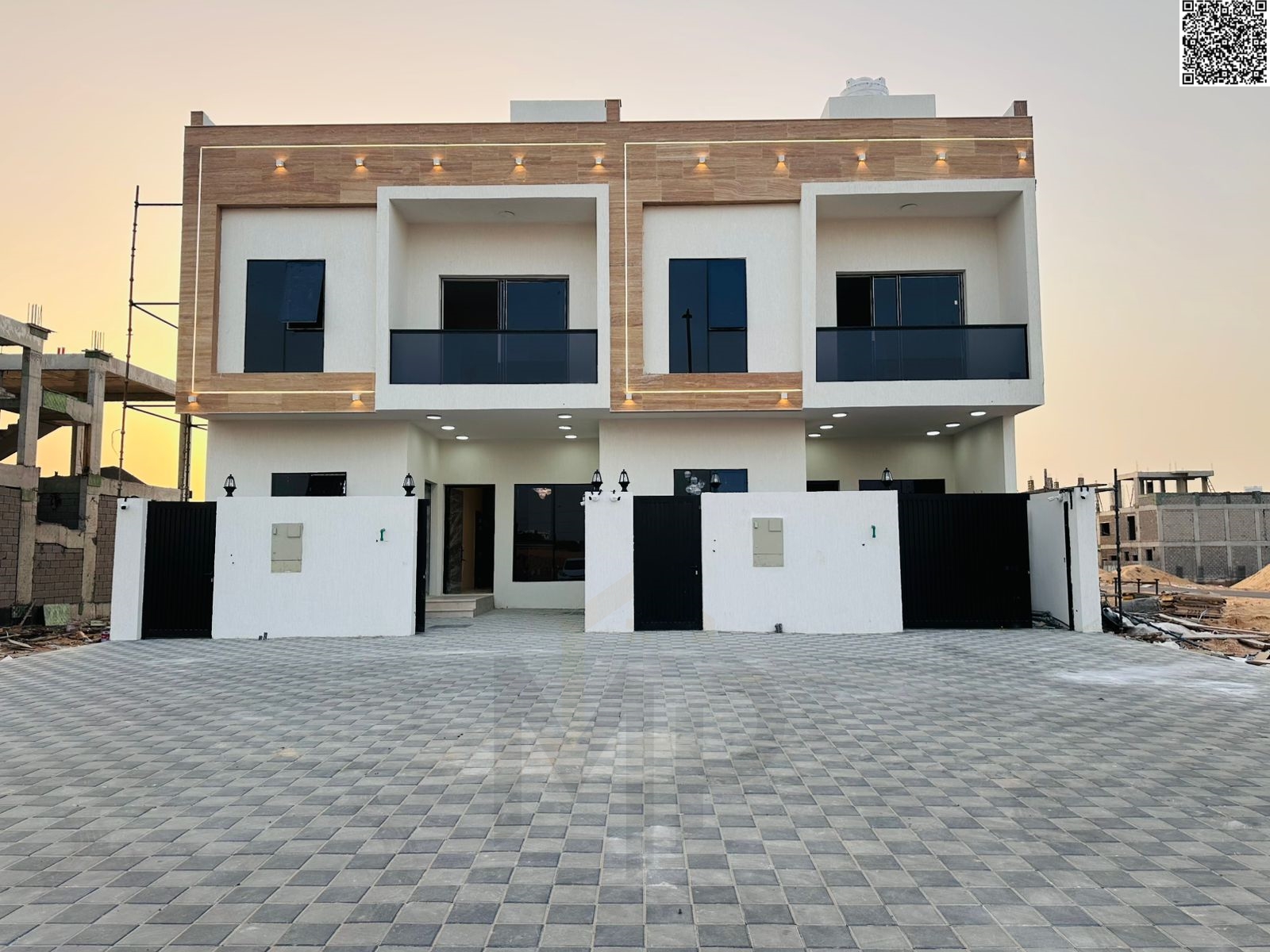 Villa for sale with a setback in front of the villa - registration and ownership fees included - near Sheikh Mohammed Bin Zayed Road