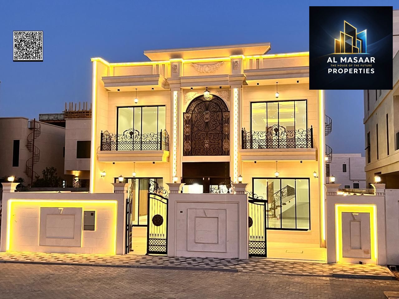 A spacious miniature palace, ready for immediate occupancy, with a price including electricity, water, and air conditioning, no service charges, and f