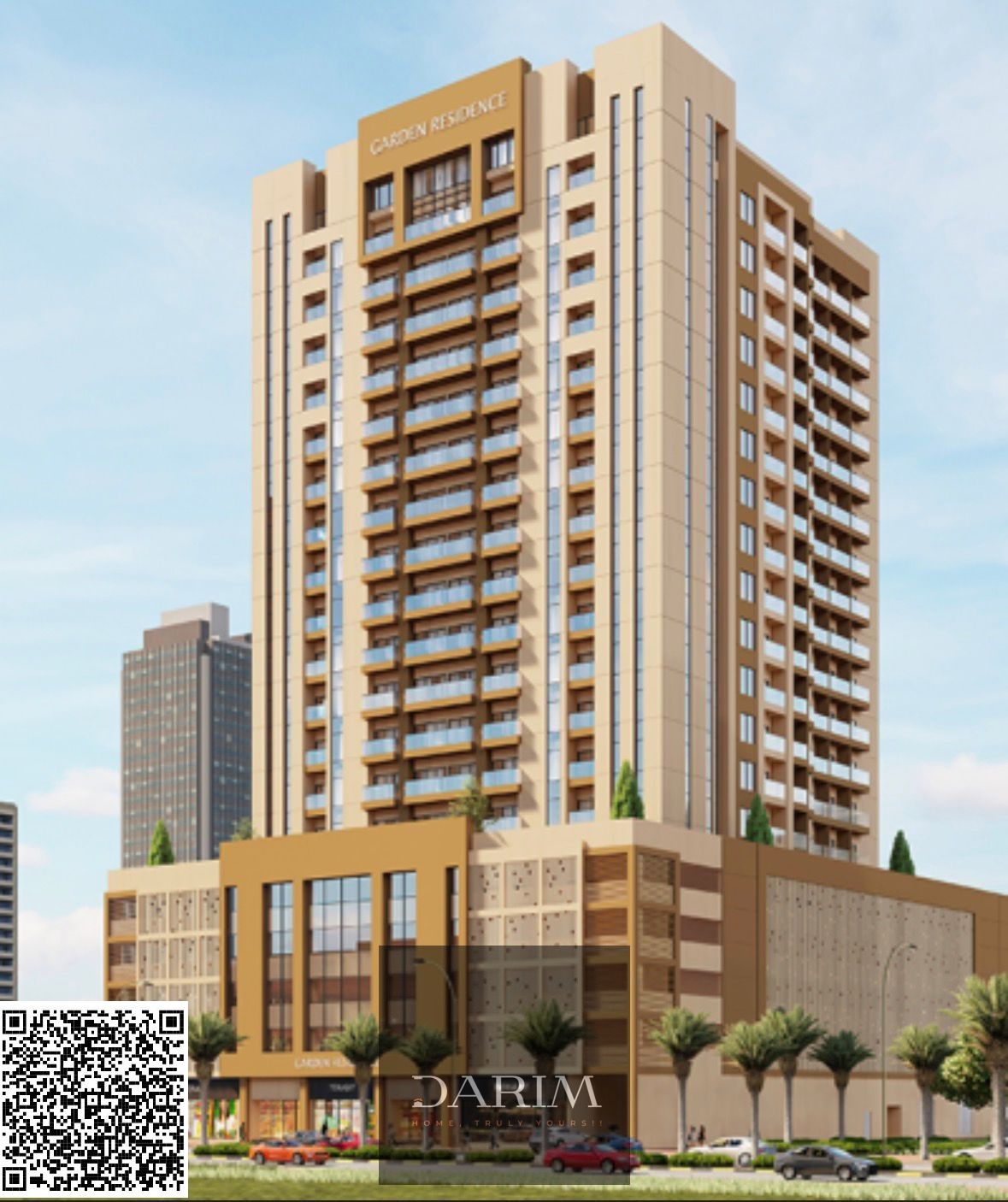 Brand New 1 Bedroom Apartment for Rent | Garden Residences – Ajman | 40,000 4 Payments