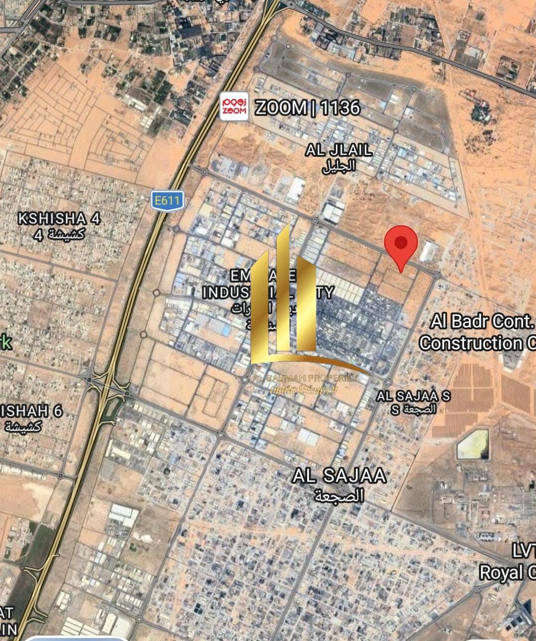 Industrial land for sale in the Al-Sajaa Industrial Area (scrap), very prime location