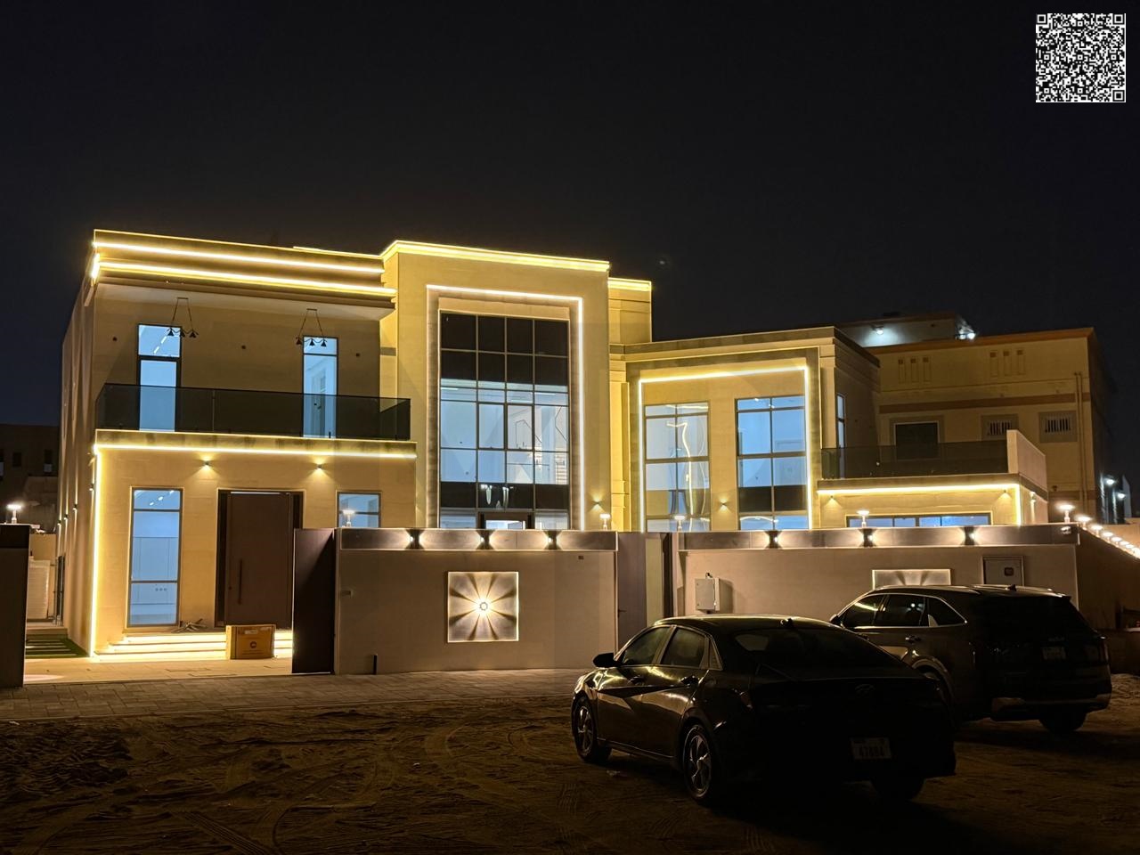A luxury villa in the most prestigious areas of Ajman with a private pool, including electricity, water and air conditioning, for a sophisticated and