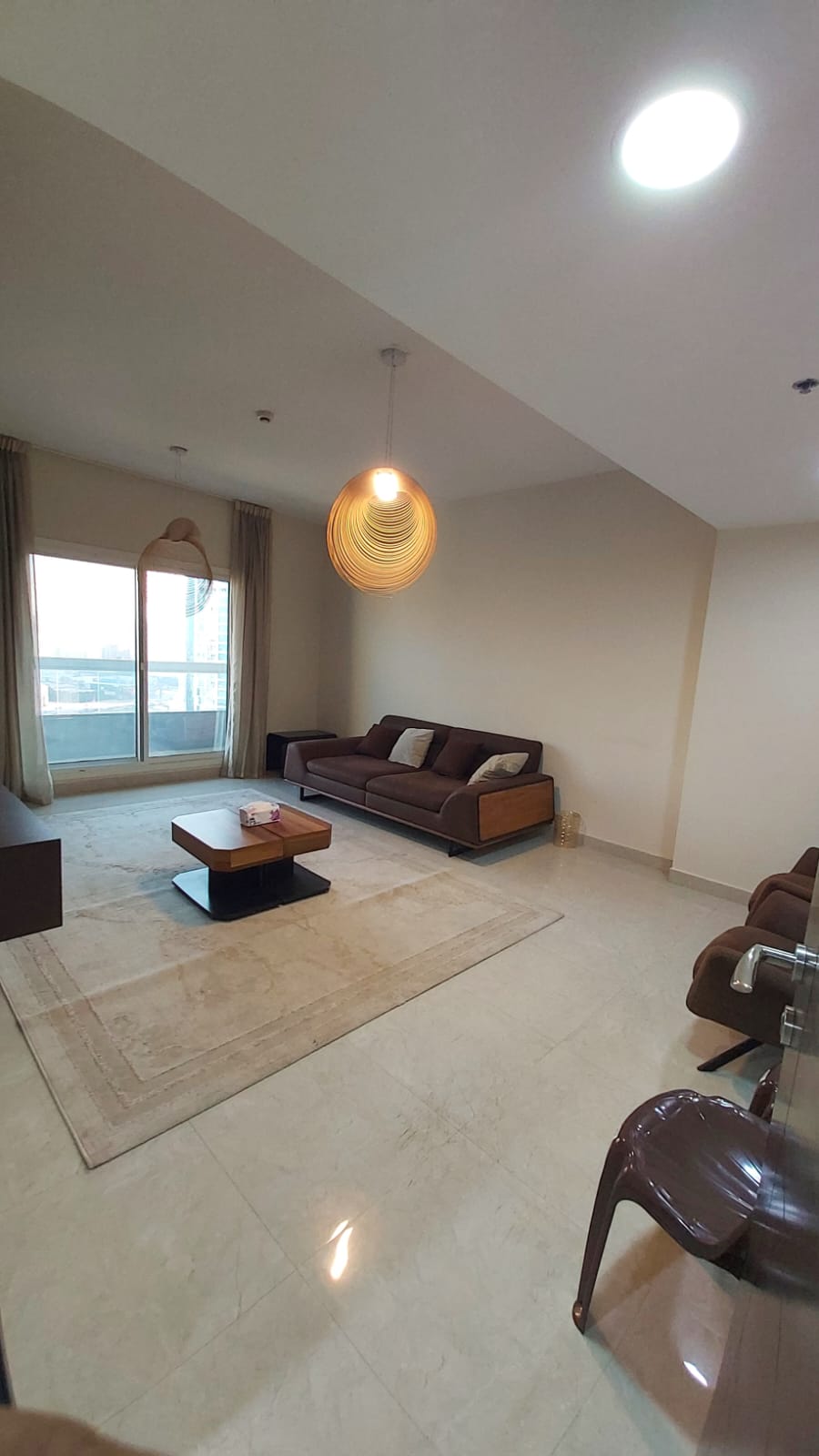 Two-bedroom furnished apartment in Al Majaz 2, 6500 monthly, all bills and internet included, near Dubai exit.